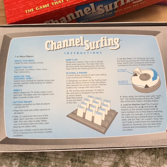 Channel Surfing Game Milton Bradley 1994excellent - Picture 5 of 13